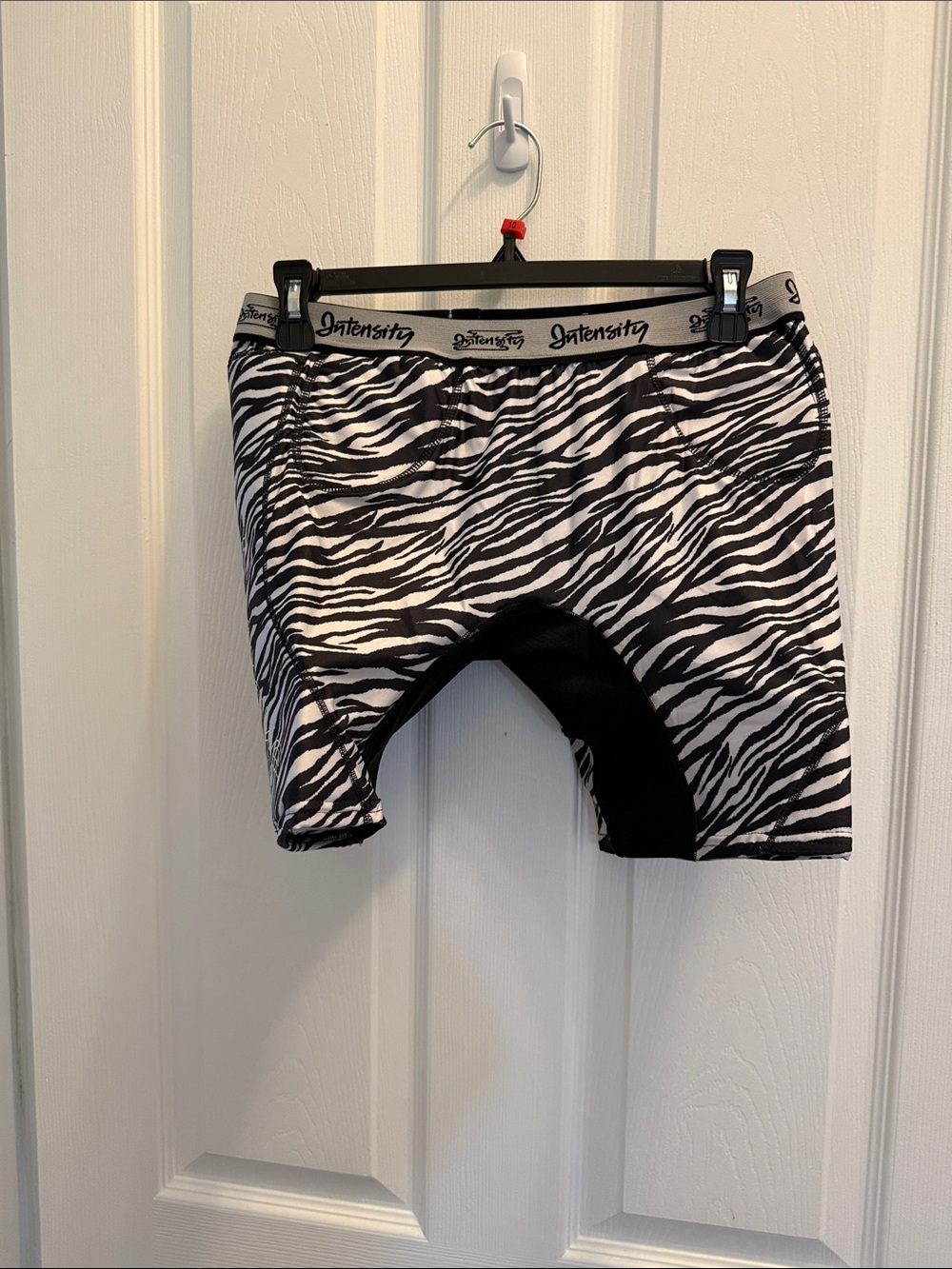 Intensity Wimen’s Zebra Print Bike Shorts - Black/White